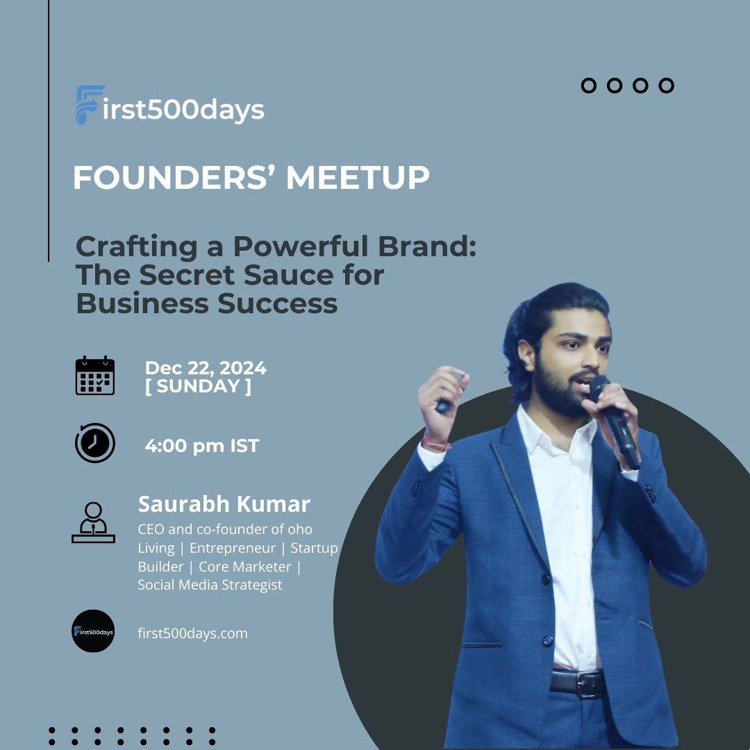 Founders Meetup with Saurabh