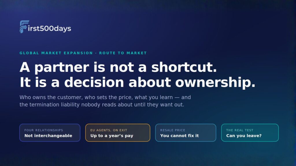 Partnerships vs Direct Sales in a New Market