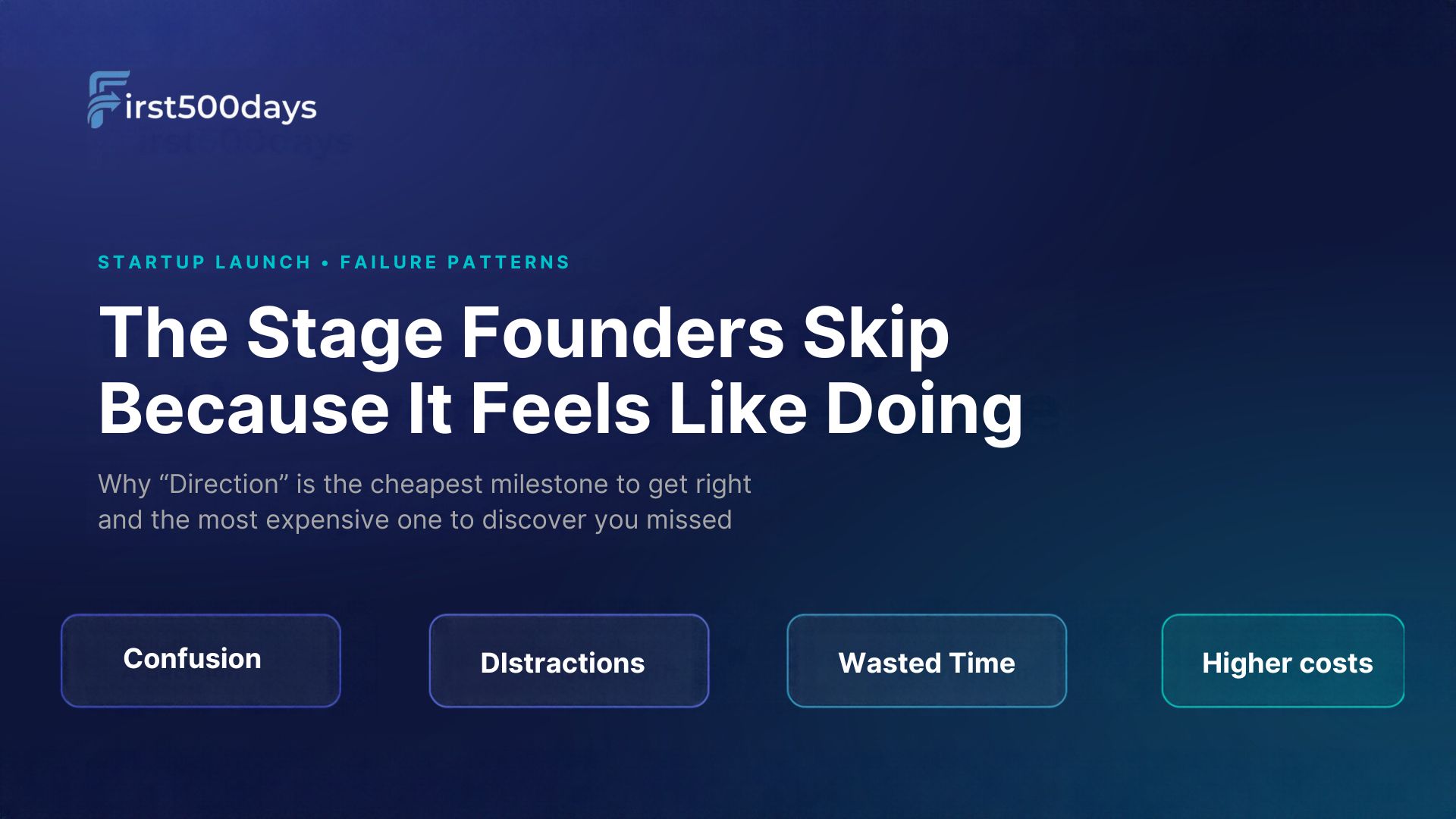 The Stage Founders Skip Because It Feels Like Doing